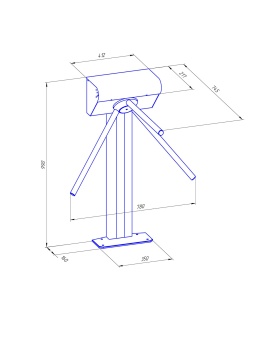 Турникет-трипод Ростов-Дон Т9М1-02 уличный вариант магазин Алти-Групп