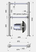 Комплект модульного ограждения 3V - 0,5 м нерж магазин Алти-Групп